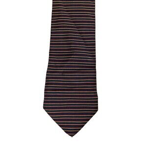 Brooks Brothers Makers Neck Tie‎ Silk Striped Multicolored Made In USA Classic